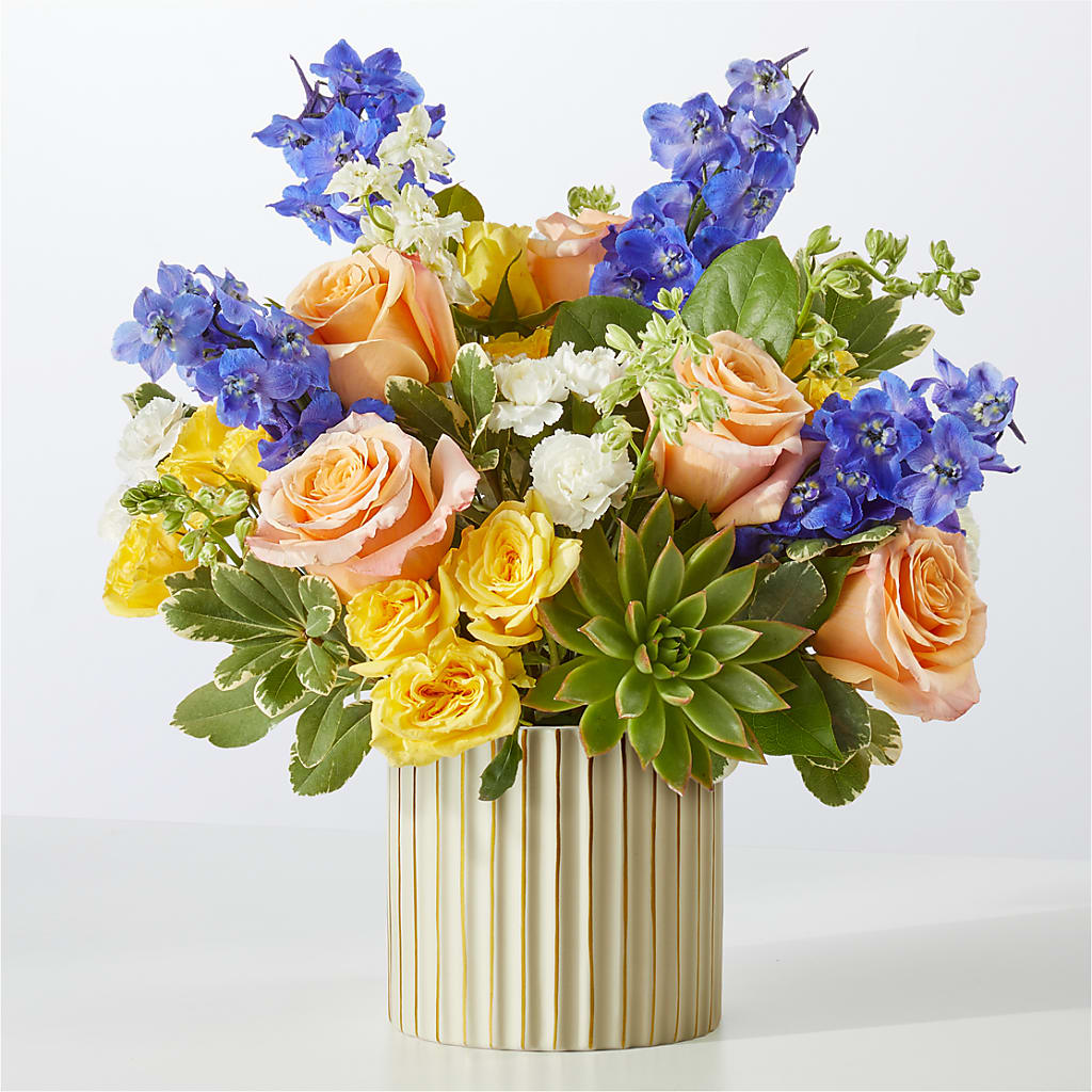 Cobalt Reverie Bouquet – HALL'S GIFT AND TREASURES FLORAL DESIGN, Vicksburg MS