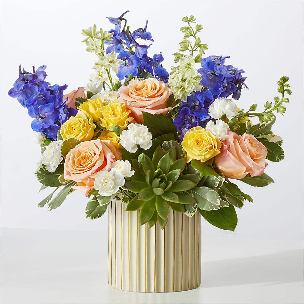 Cobalt Reverie Bouquet – HALL'S GIFT AND TREASURES FLORAL DESIGN, Vicksburg MS