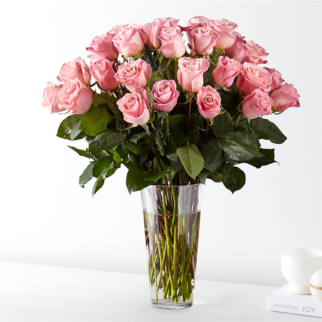 Long Stem Pink Rose Bouquet – HALL'S GIFT AND TREASURES FLORAL DESIGN, Vicksburg MS