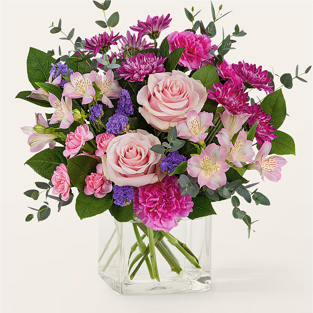 Rosy Radiance Bouquet – HALL'S GIFT AND TREASURES FLORAL DESIGN, Vicksburg MS