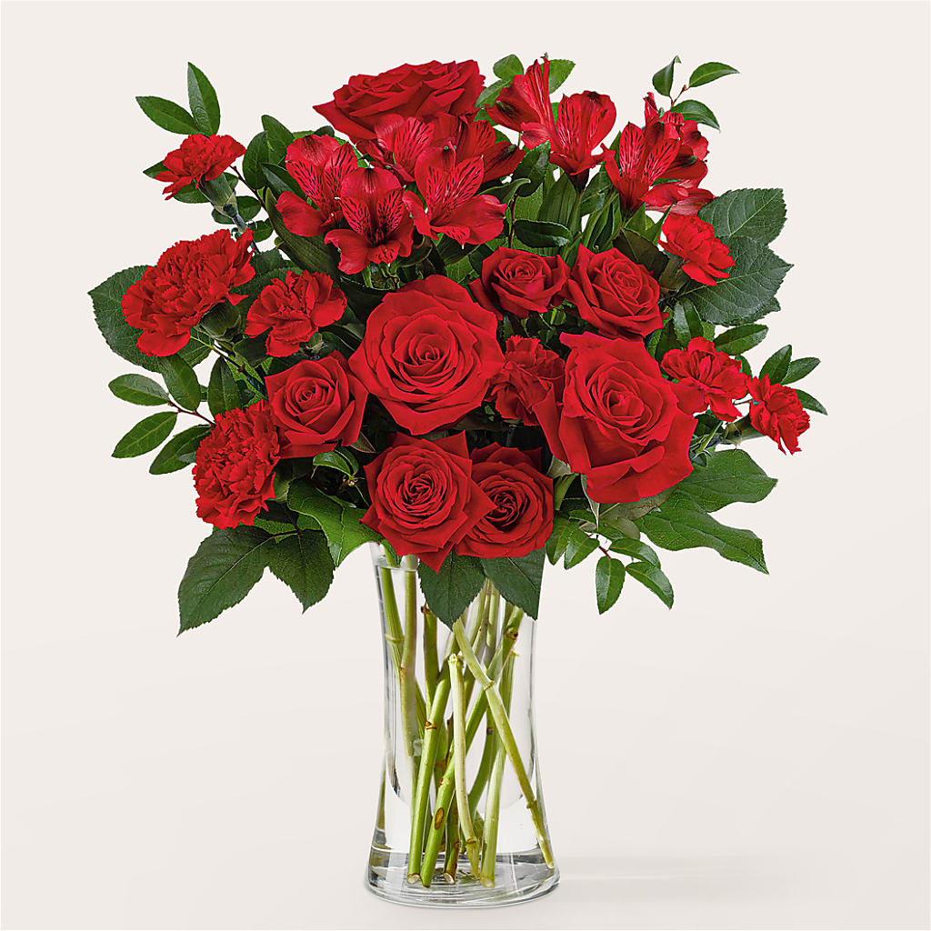 Brilliant Ruby Bouquet – HALL'S GIFT AND TREASURES FLORAL DESIGN, Vicksburg MS