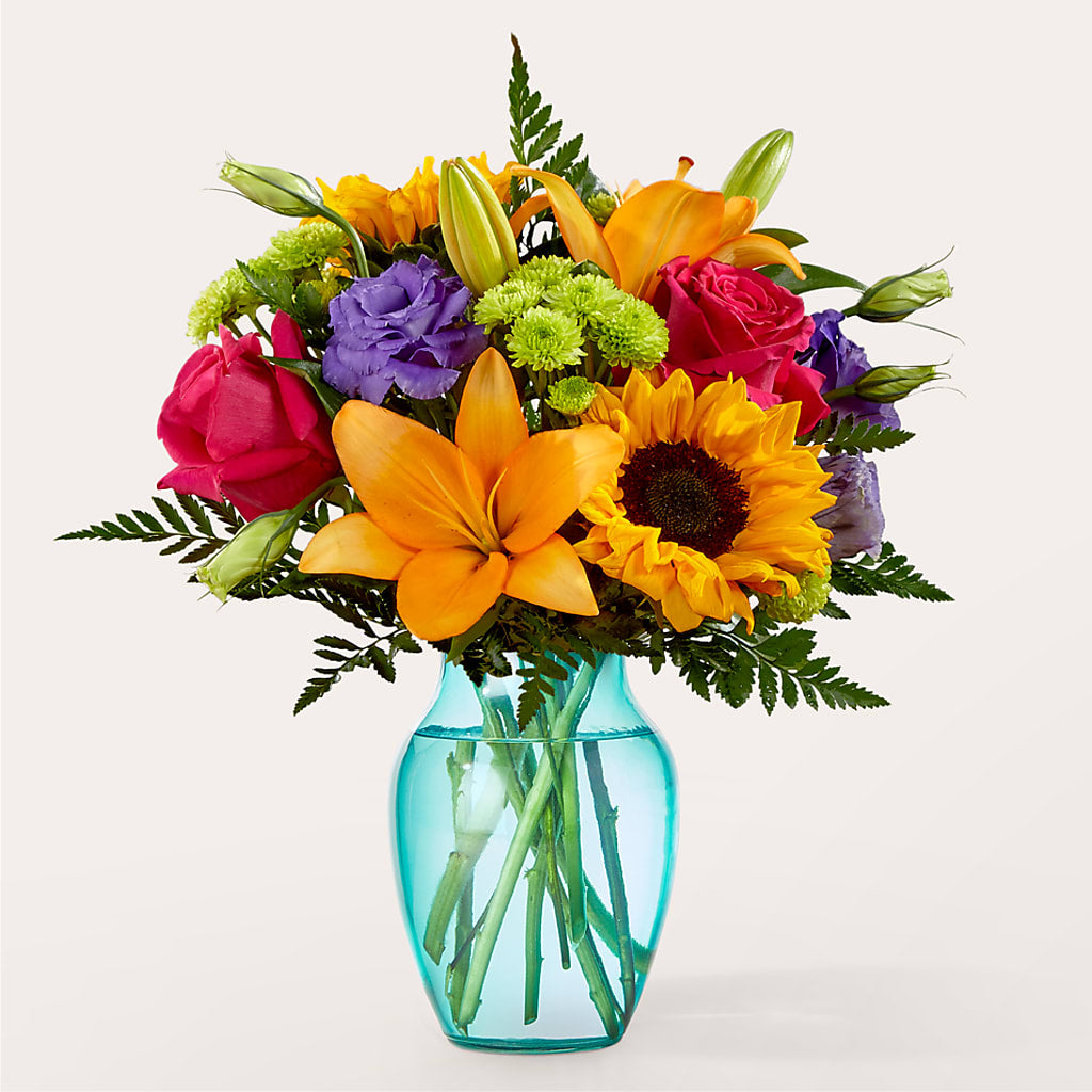 Double Rainbow Bouquet – HALL'S GIFT AND TREASURES FLORAL DESIGN, Vicksburg MS