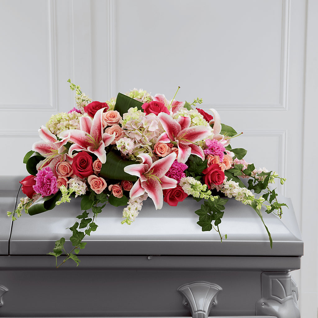 Splendid Grace Casket Spray – HALL'S GIFT AND TREASURES FLORAL DESIGN, Vicksburg MS