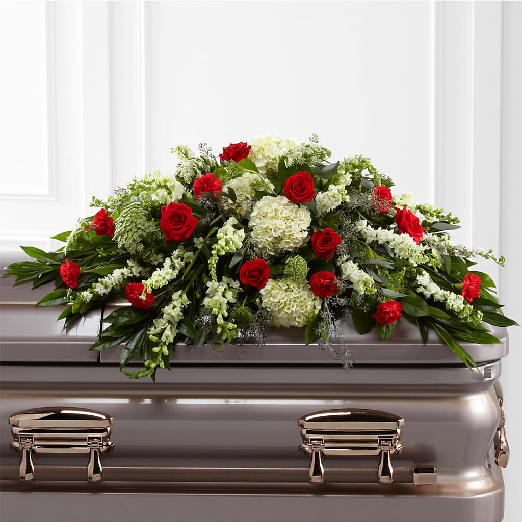 Sincerity Casket Spray – HALL'S GIFT AND TREASURES FLORAL DESIGN, Vicksburg MS
