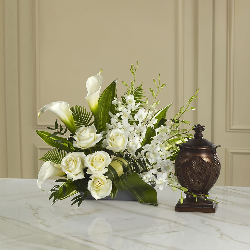 At Peace Arrangement – HALL'S GIFT AND TREASURES FLORAL DESIGN, Vicksburg MS