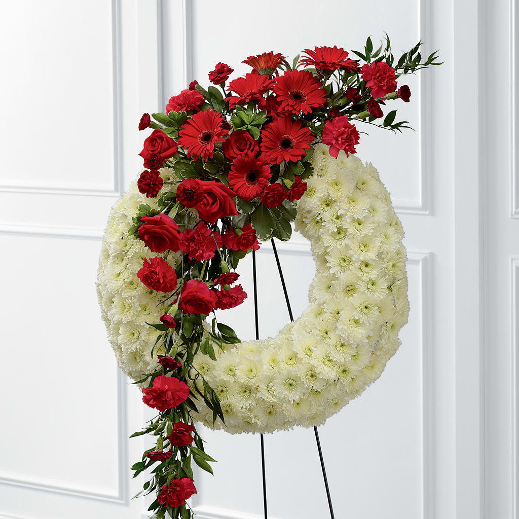 Graceful Tribute Wreath – HALL'S GIFT AND TREASURES FLORAL DESIGN, Vicksburg MS