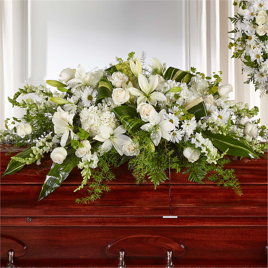Abundance Casket Spray – HALL'S GIFT AND TREASURES FLORAL DESIGN, Vicksburg MS