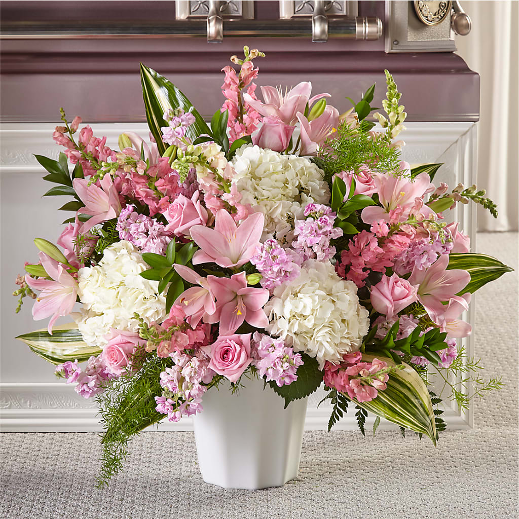 Simply Serene Floor Basket – HALL'S GIFT AND TREASURES FLORAL DESIGN, Vicksburg MS