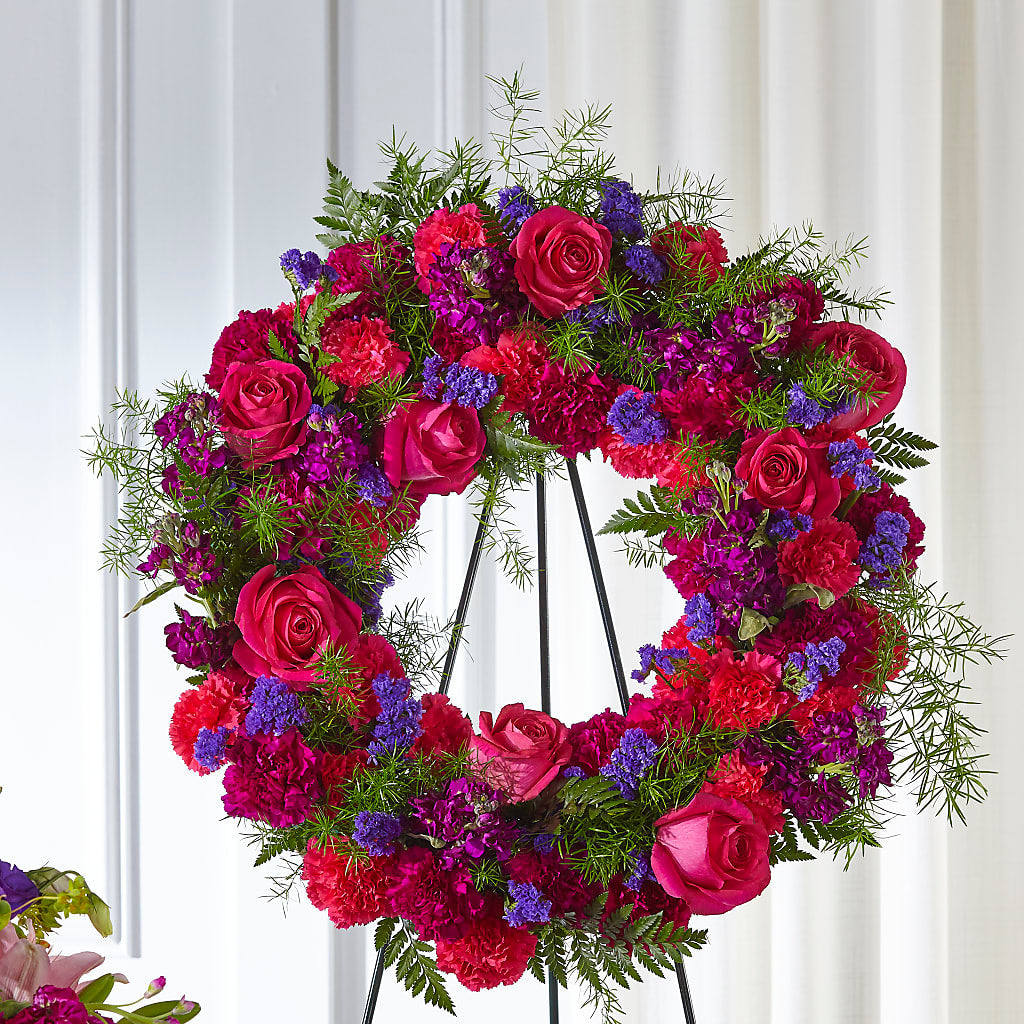 Calming Colors Wreath – HALL'S GIFT AND TREASURES FLORAL DESIGN, Vicksburg MS