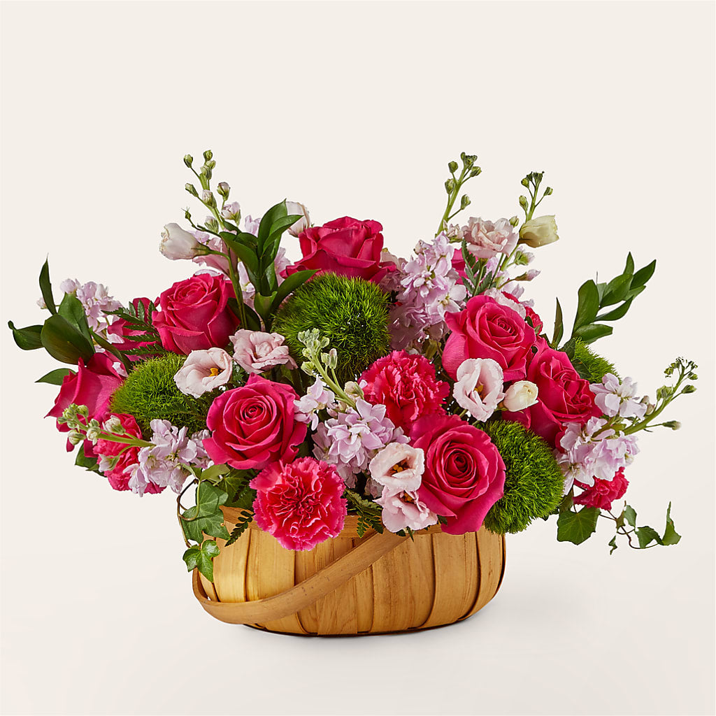 Radiance in Bloom Basket – HALL'S GIFT AND TREASURES FLORAL DESIGN, Vicksburg MS