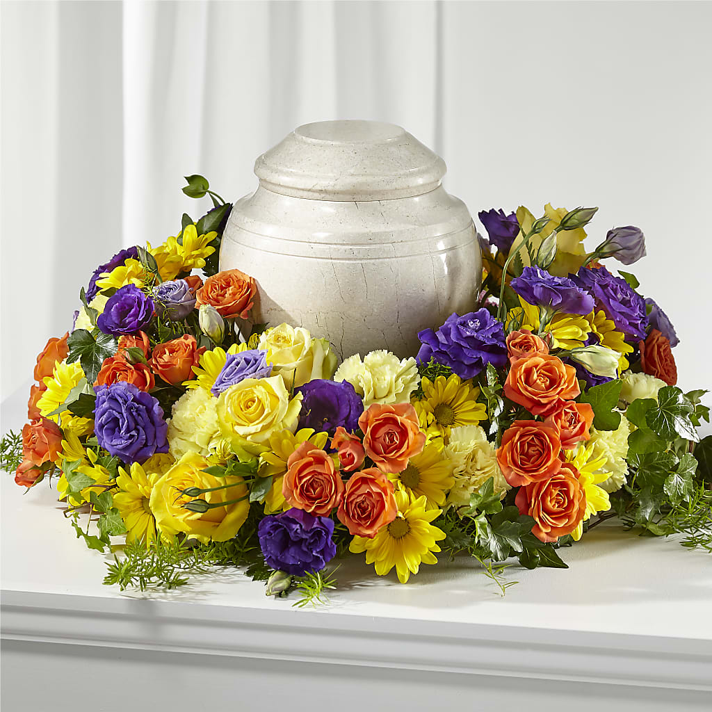 Blossoms of Remembrance Cremation Adornment – HALL'S GIFT AND TREASURES FLORAL DESIGN, Vicksburg MS