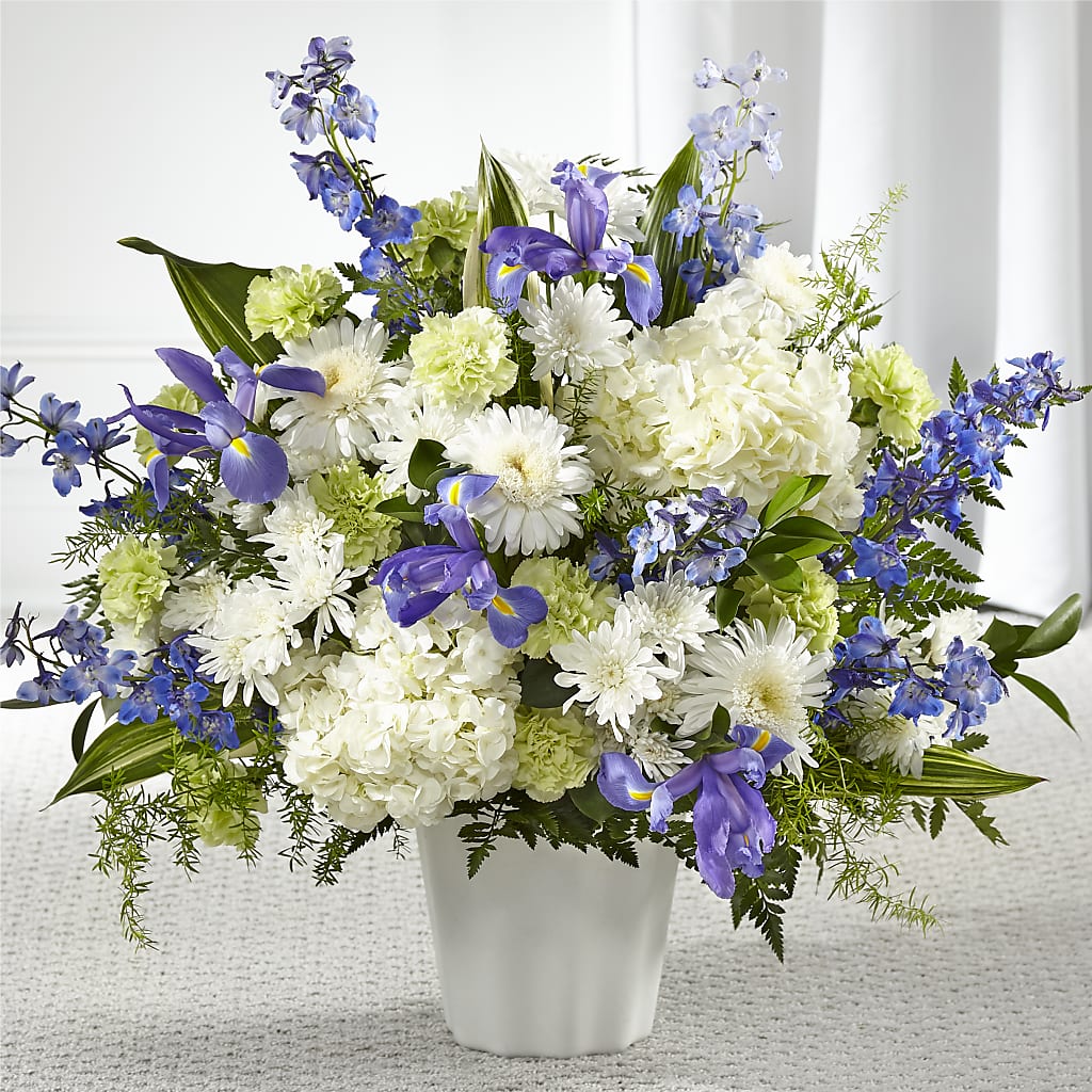 Soft Serenity Floor Basket – HALL'S GIFT AND TREASURES FLORAL DESIGN, Vicksburg MS