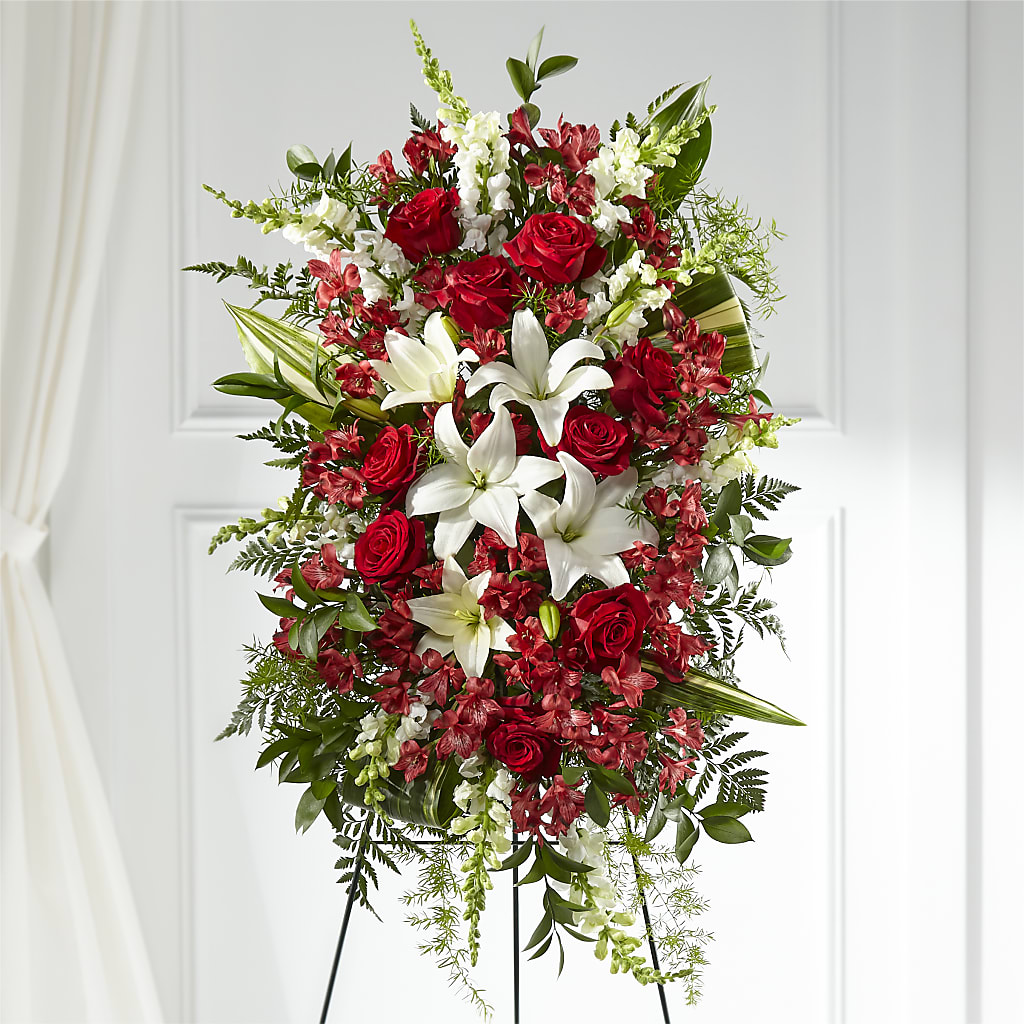 Everlasting Memory Standing Spray – HALL'S GIFT AND TREASURES FLORAL DESIGN, Vicksburg MS