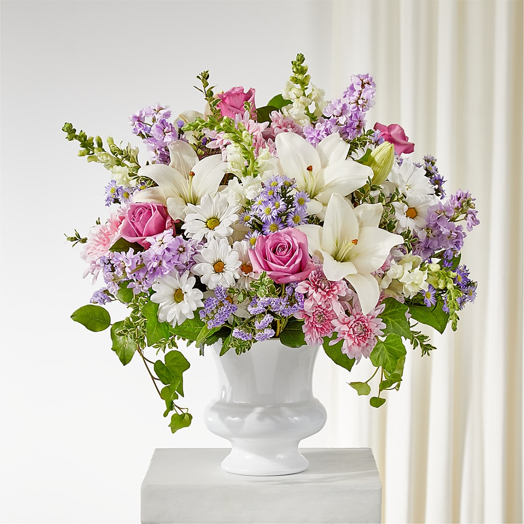 Remarkable Life Urn Arrangement – HALL'S GIFT AND TREASURES FLORAL DESIGN, Vicksburg MS