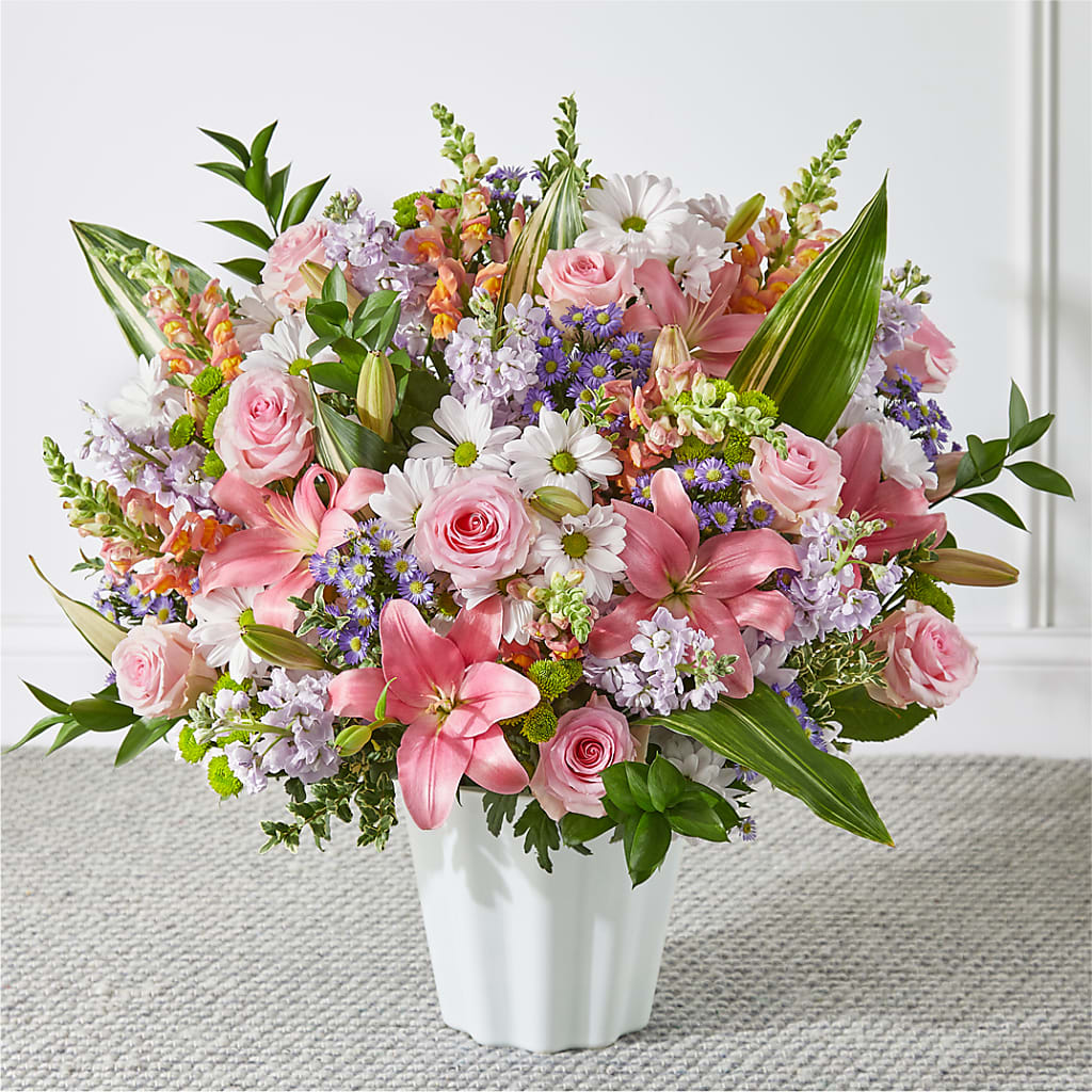 Abundant Compassion Floor Basket – HALL'S GIFT AND TREASURES FLORAL DESIGN, Vicksburg MS