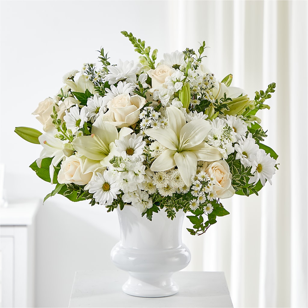 Uplifting Urn Arrangement – HALL'S GIFT AND TREASURES FLORAL DESIGN, Vicksburg MS