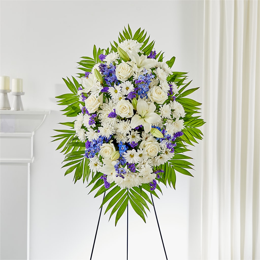 At Rest Standing Spray – HALL'S GIFT AND TREASURES FLORAL DESIGN, Vicksburg MS