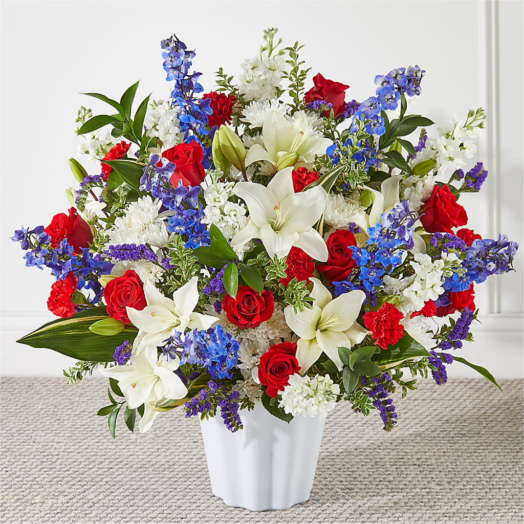 Consoled Floor Basket – HALL'S GIFT AND TREASURES FLORAL DESIGN, Vicksburg MS