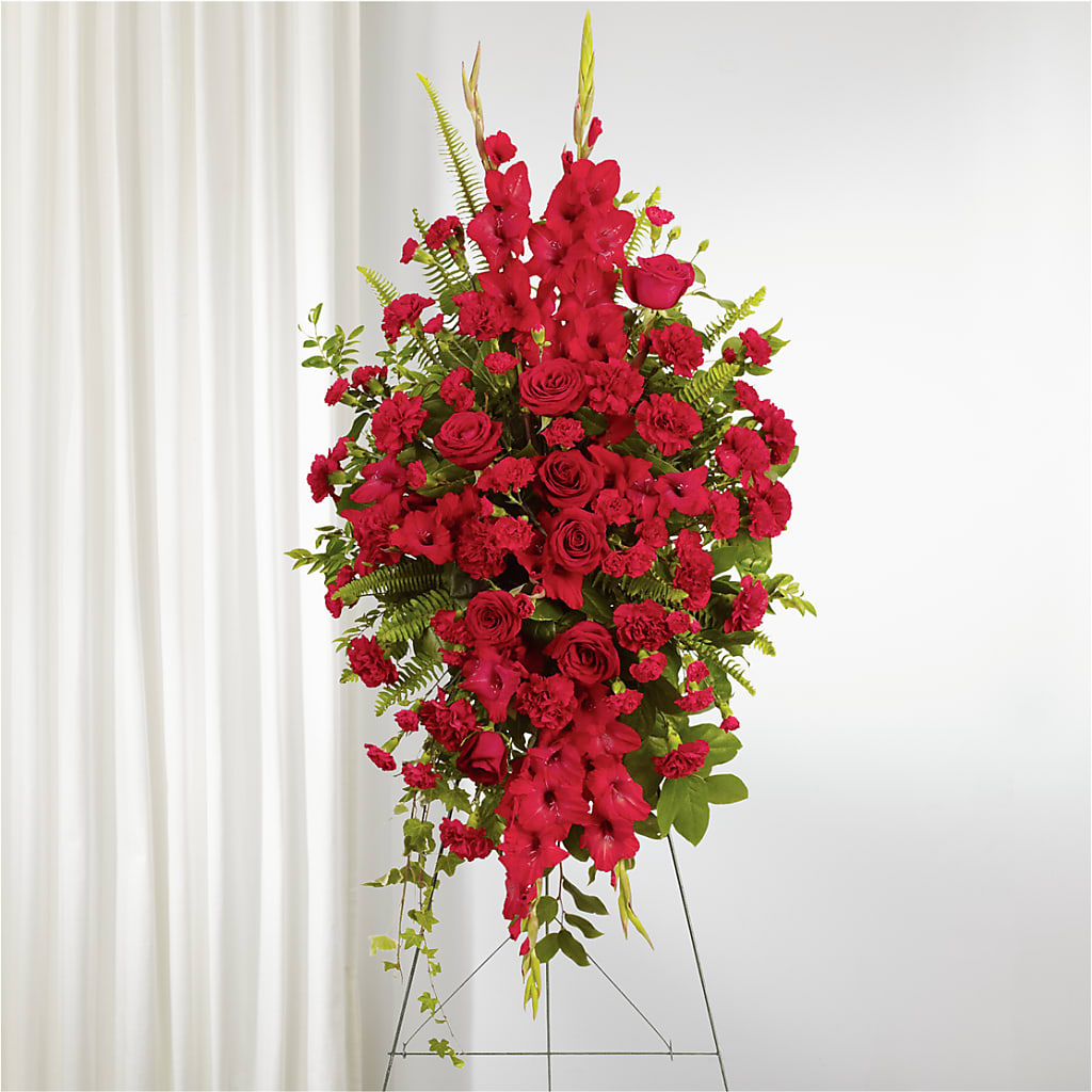From the Heart Standing Spray – HALL'S GIFT AND TREASURES FLORAL DESIGN, Vicksburg MS