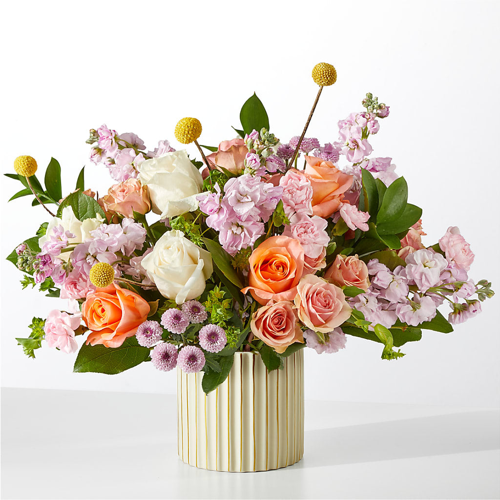 French Market Bouquet with Ivory Vase – HALL'S GIFT AND TREASURES FLORAL DESIGN, Vicksburg MS