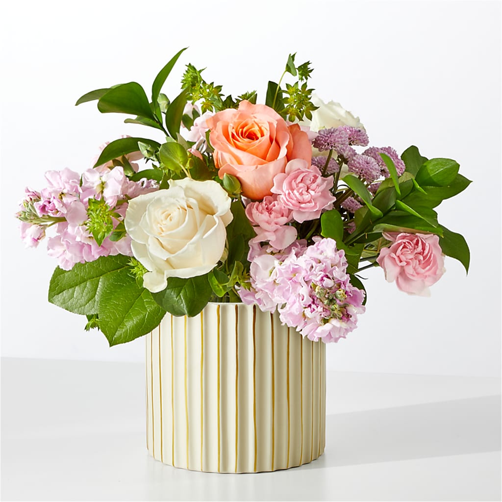 French Market Bouquet with Ivory Vase – HALL'S GIFT AND TREASURES FLORAL DESIGN, Vicksburg MS