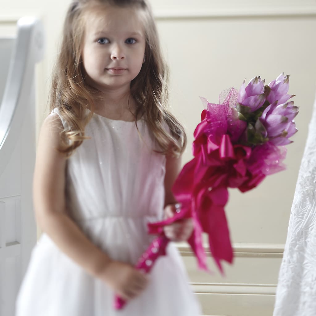 Sparkle Pink Flower Girl Bouquet – HALL'S GIFT AND TREASURES FLORAL DESIGN, Vicksburg MS