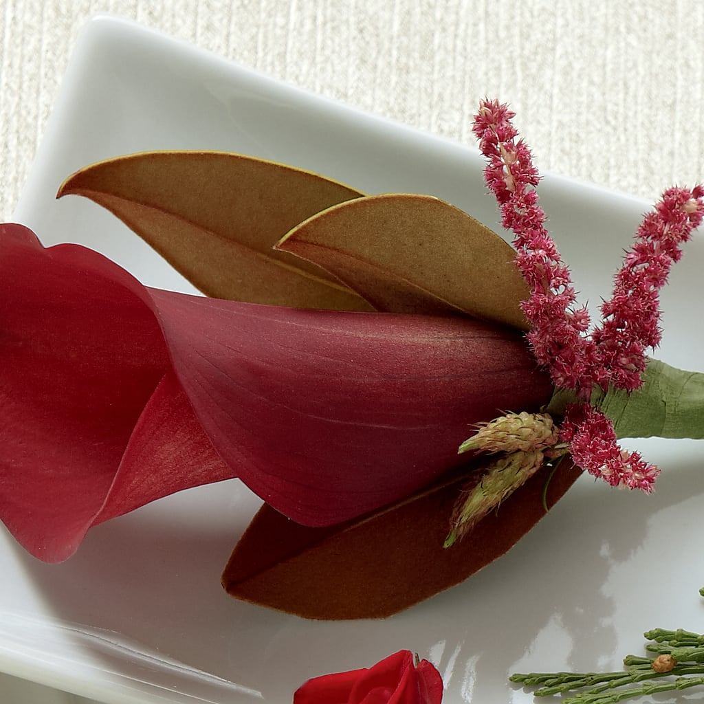 Red Calla Boutonniere – HALL'S GIFT AND TREASURES FLORAL DESIGN, Vicksburg MS