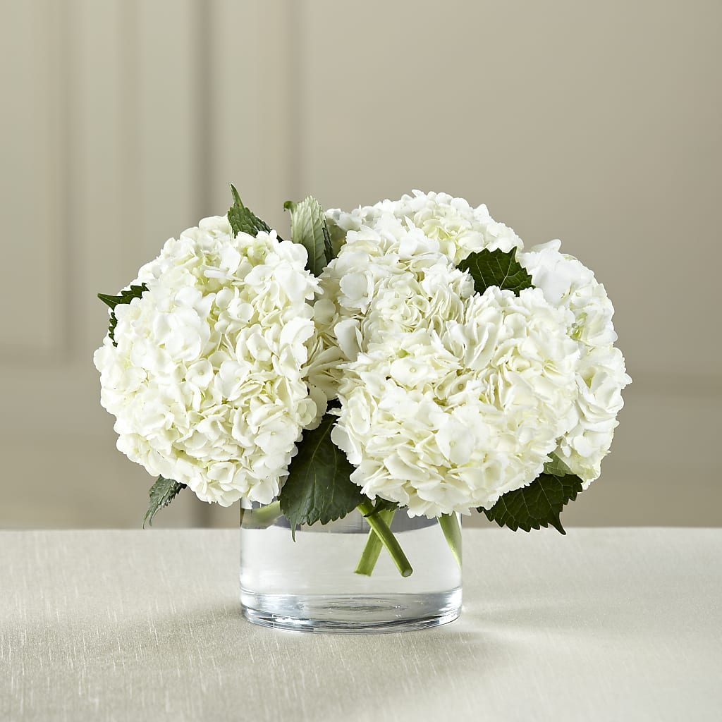 White Hydrangea Bouquet – HALL'S GIFT AND TREASURES FLORAL DESIGN, Vicksburg MS