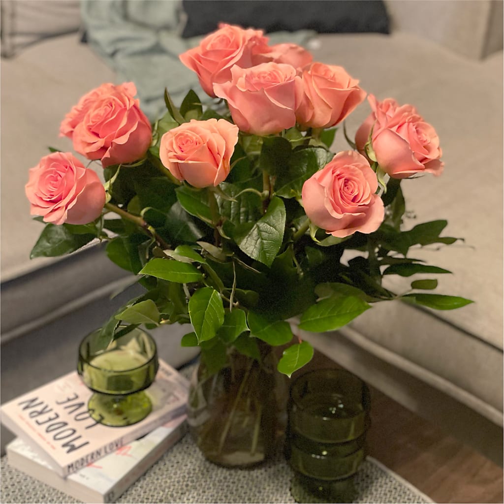 Long Stem Pink Rose Bouquet – HALL'S GIFT AND TREASURES FLORAL DESIGN, Vicksburg MS