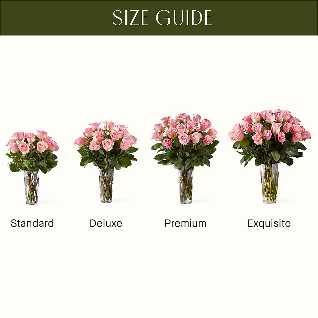 Long Stem Pink Rose Bouquet – HALL'S GIFT AND TREASURES FLORAL DESIGN, Vicksburg MS