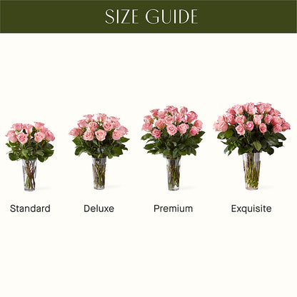 Long Stem Pink Rose Bouquet – HALL'S GIFT AND TREASURES FLORAL DESIGN, Vicksburg MS