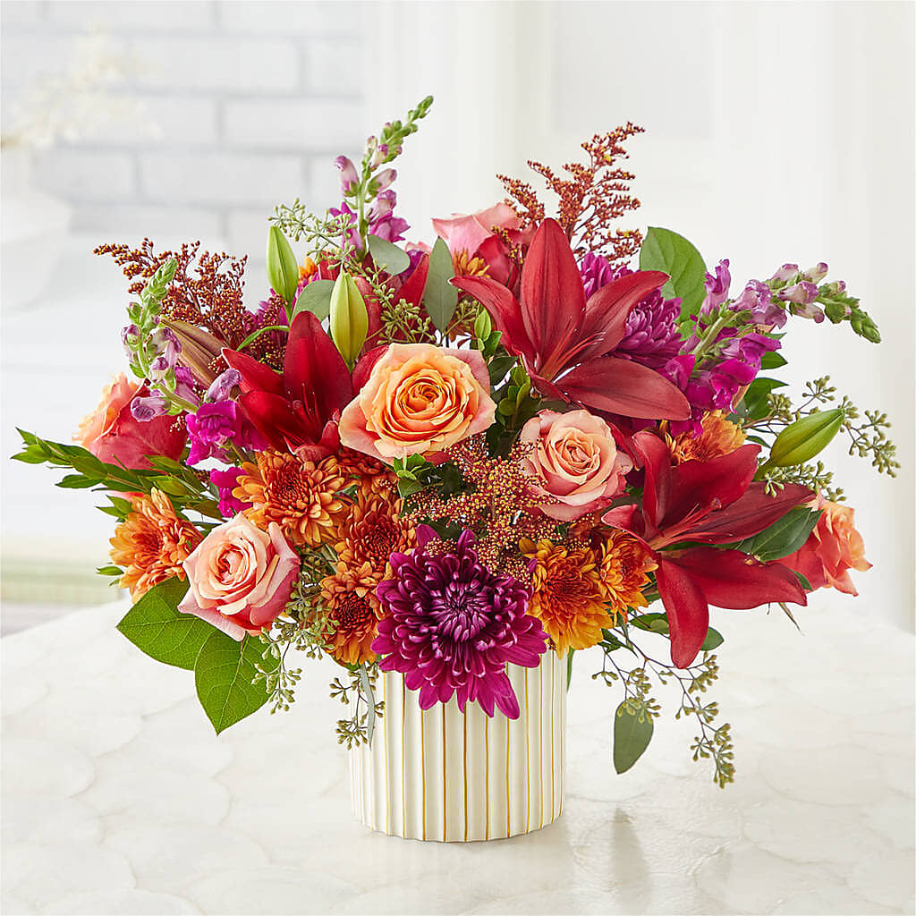 Burgundy Landscape Bouquet – HALL'S GIFT AND TREASURES FLORAL DESIGN, Vicksburg MS