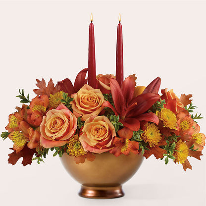 Harvest Table Centerpiece – HALL'S GIFT AND TREASURES FLORAL DESIGN, Vicksburg MS
