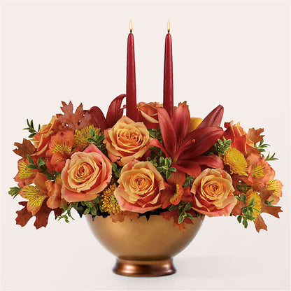 Harvest Table Centerpiece – HALL'S GIFT AND TREASURES FLORAL DESIGN, Vicksburg MS
