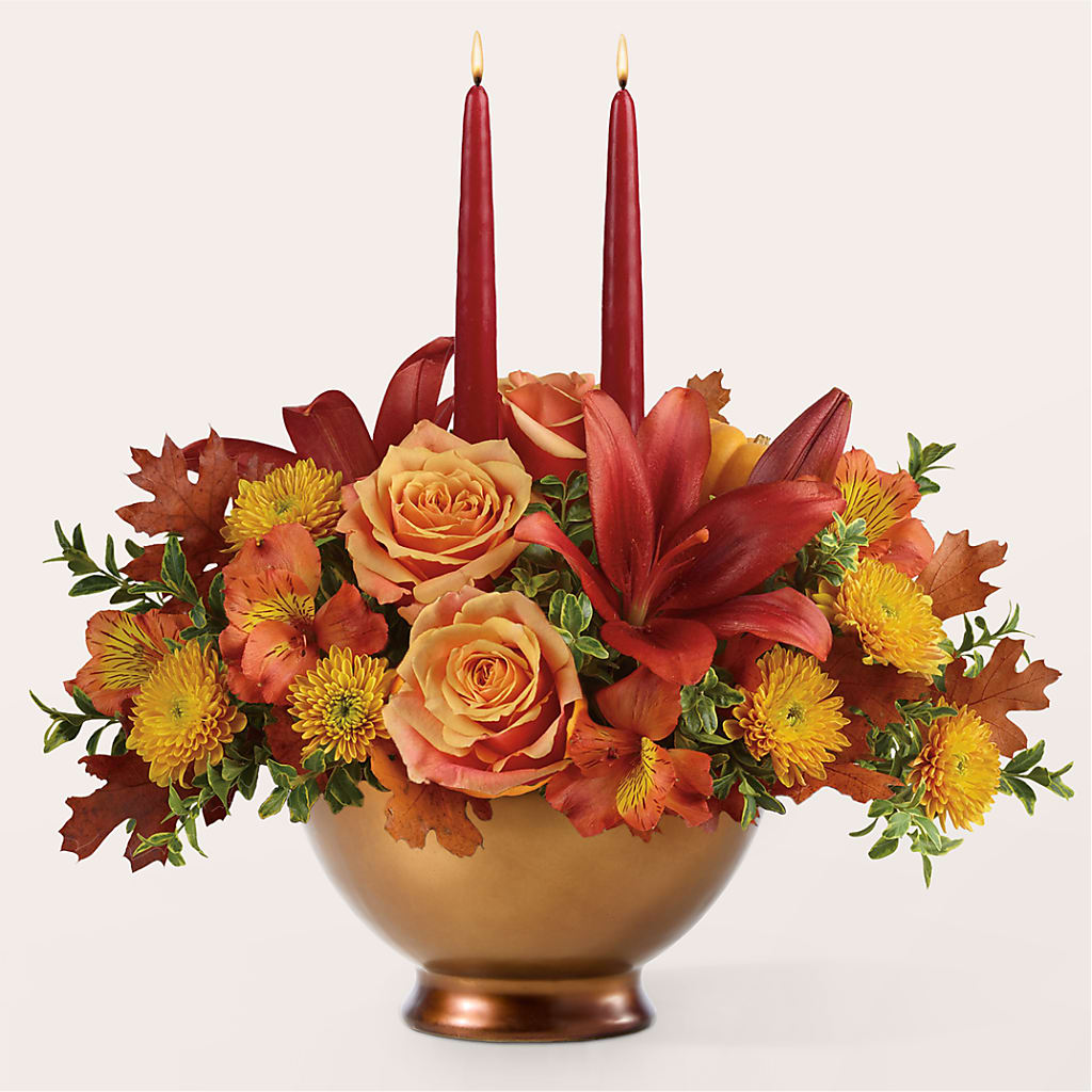 Harvest Table Centerpiece – HALL'S GIFT AND TREASURES FLORAL DESIGN, Vicksburg MS