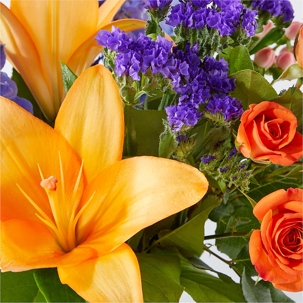 Radiant Citrus Bouquet – HALL'S GIFT AND TREASURES FLORAL DESIGN, Vicksburg MS