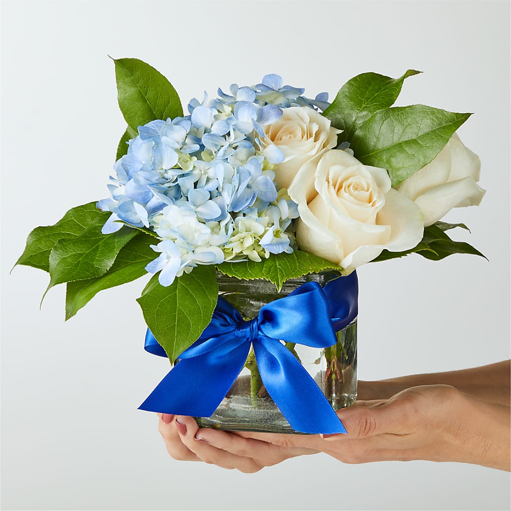 Sky Blue Delight Bouquet – HALL'S GIFT AND TREASURES FLORAL DESIGN, Vicksburg MS