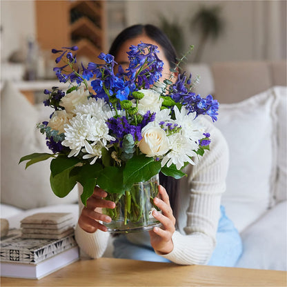 Cerulean Waves Bouquet – HALL'S GIFT AND TREASURES FLORAL DESIGN, Vicksburg MS