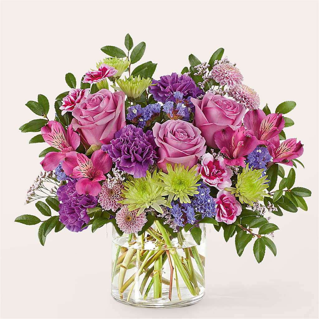 Glass Half Full Bouquet – HALL'S GIFT AND TREASURES FLORAL DESIGN, Vicksburg MS
