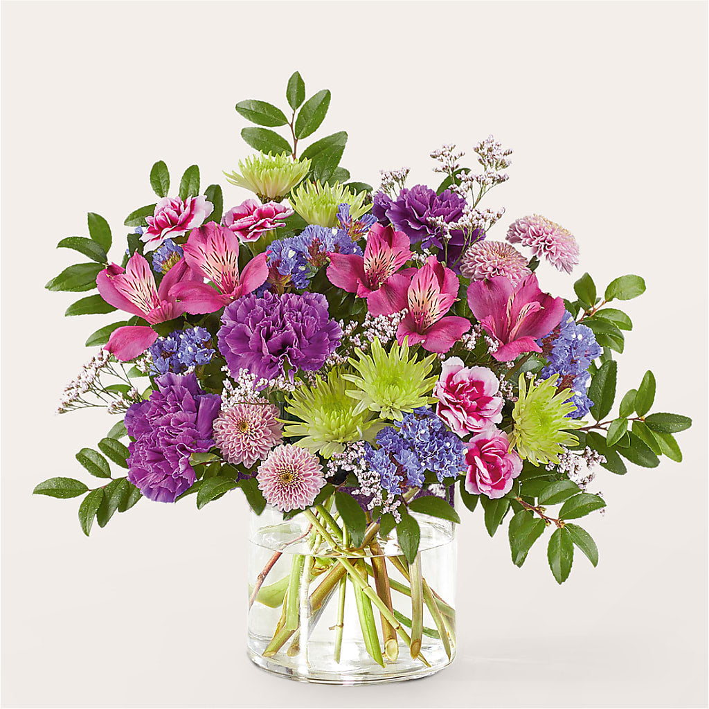 Glass Half Full Bouquet – HALL'S GIFT AND TREASURES FLORAL DESIGN, Vicksburg MS