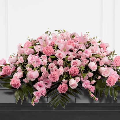 Garden of Comfort Casket Spray (Standard) – HALL'S GIFT AND TREASURES FLORAL DESIGN, Vicksburg MS