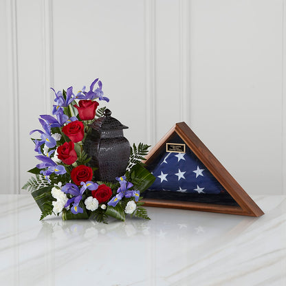 Patriotic Tribute Arrangement – HALL'S GIFT AND TREASURES FLORAL DESIGN, Vicksburg MS
