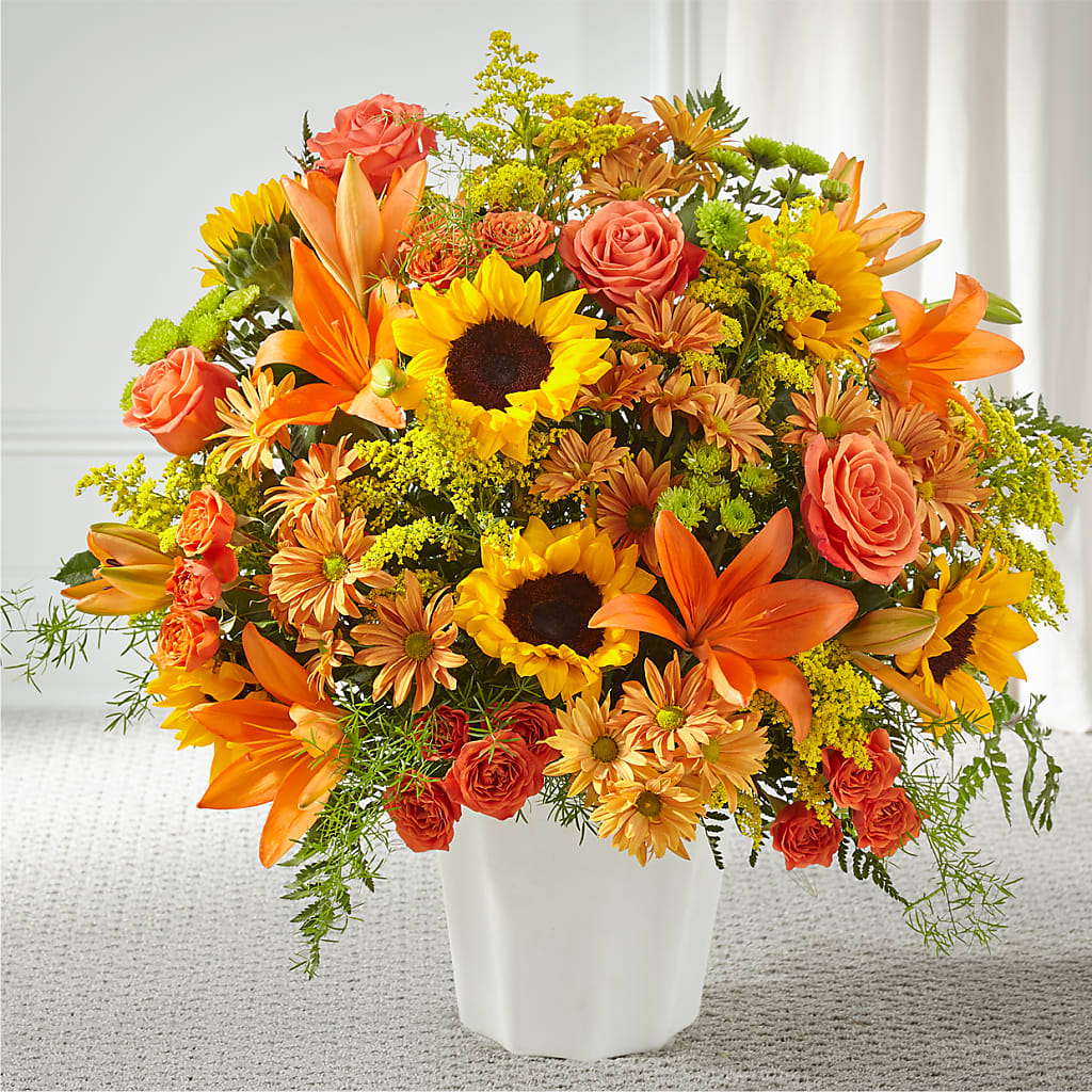 Harvest Thoughts Floor Basket – HALL'S GIFT AND TREASURES FLORAL DESIGN, Vicksburg MS