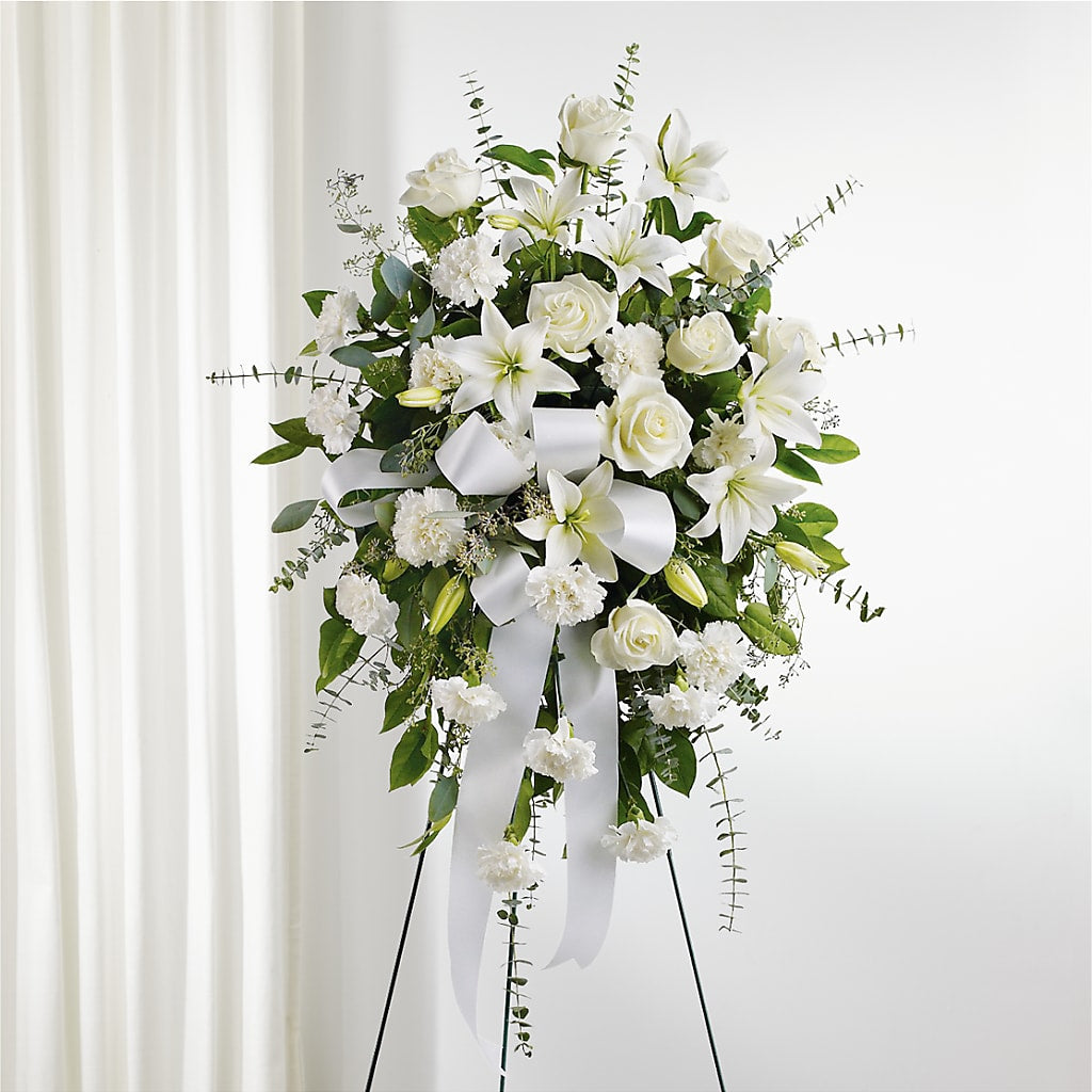 With Care Standing Spray – HALL'S GIFT AND TREASURES FLORAL DESIGN, Vicksburg MS