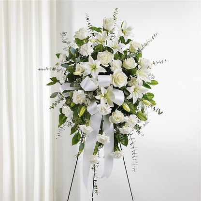 With Care Standing Spray – HALL'S GIFT AND TREASURES FLORAL DESIGN, Vicksburg MS