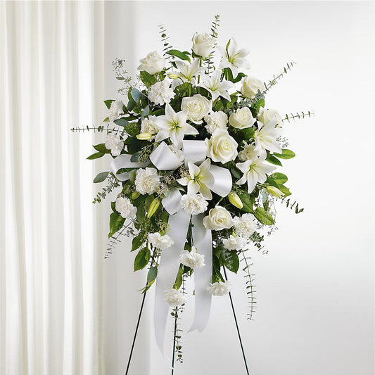 With Care Standing Spray – HALL'S GIFT AND TREASURES FLORAL DESIGN, Vicksburg MS