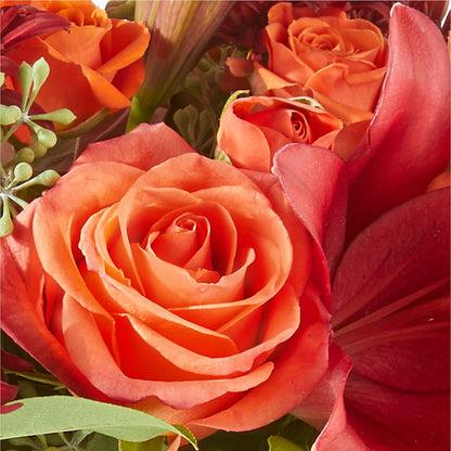 Crimson Leaves Bouquet – HALL'S GIFT AND TREASURES FLORAL DESIGN, Vicksburg MS