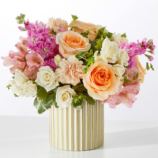 Paradise Bouquet with Ivory Vase – HALL'S GIFT AND TREASURES FLORAL DESIGN, Vicksburg MS