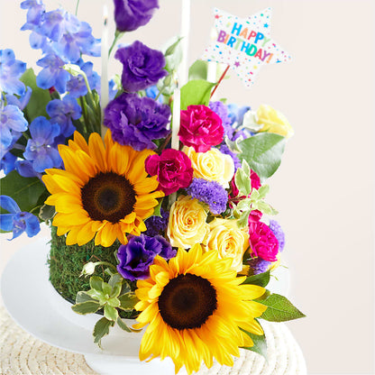Star of the Day Floral Cake – HALL'S GIFT AND TREASURES FLORAL DESIGN, Vicksburg MS