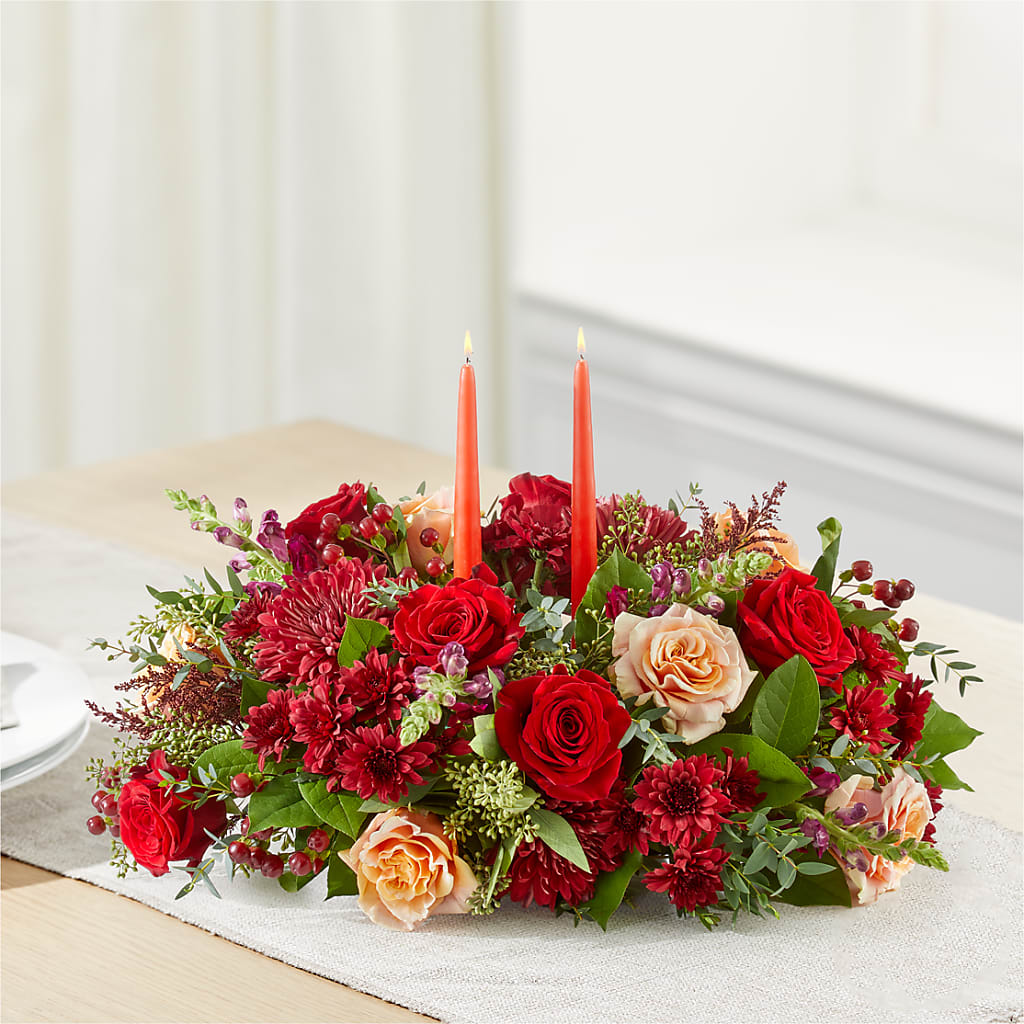 Most Thankful Centerpiece – HALL'S GIFT AND TREASURES FLORAL DESIGN, Vicksburg MS